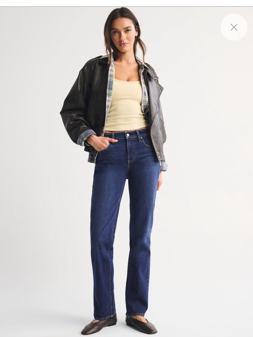 Abercrombie Mid Rise 90s Straight Jean NWT